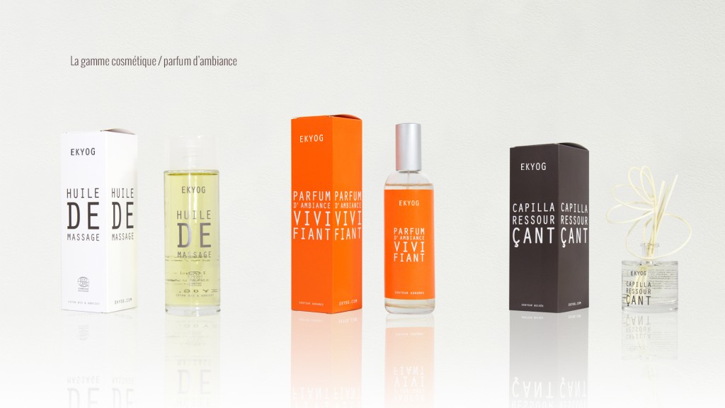 packaging gamme cosmétique ekyog